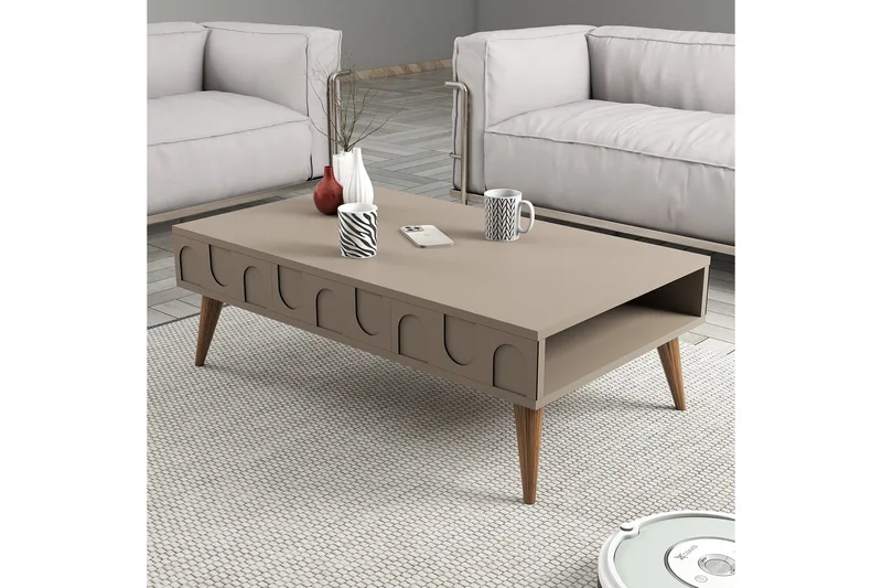 Hazim Sohvapöytä 105 cm - Pähkinäpuu - Huonekalut - Pöytä & ruokailuryhmä - Sohvapöytä