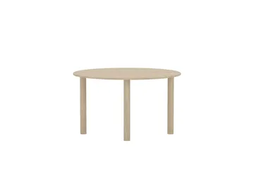 Hilo soikea ruokapöytä 130 cm puuta tammenjäljitelmällä - Beige - Huonekalut - Pöytä & ruokailuryhmä - Ruokapöydät & keittiön pöydät