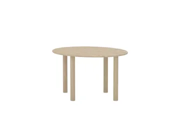 Hilo soikea ruokapöytä 130 cm puuta tammenjäljitelmällä - Beige - Huonekalut - Pöytä & ruokailuryhmä - Ruokapöydät & keittiön pöydät
