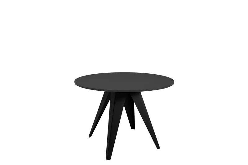 Hoban ruokapöytä 128 cm, Musta