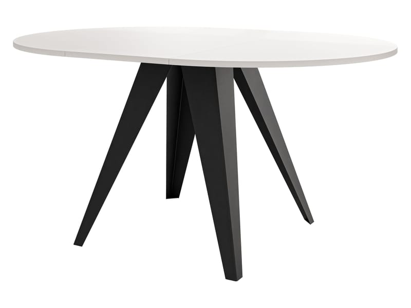 Hoban Pyöreä jatkettava ruokapöytä 100-138 cm - Beige, ruskea - Huonekalut - Pöytä & ruokailuryhmä - Ruokapöydät & keittiön pöydät