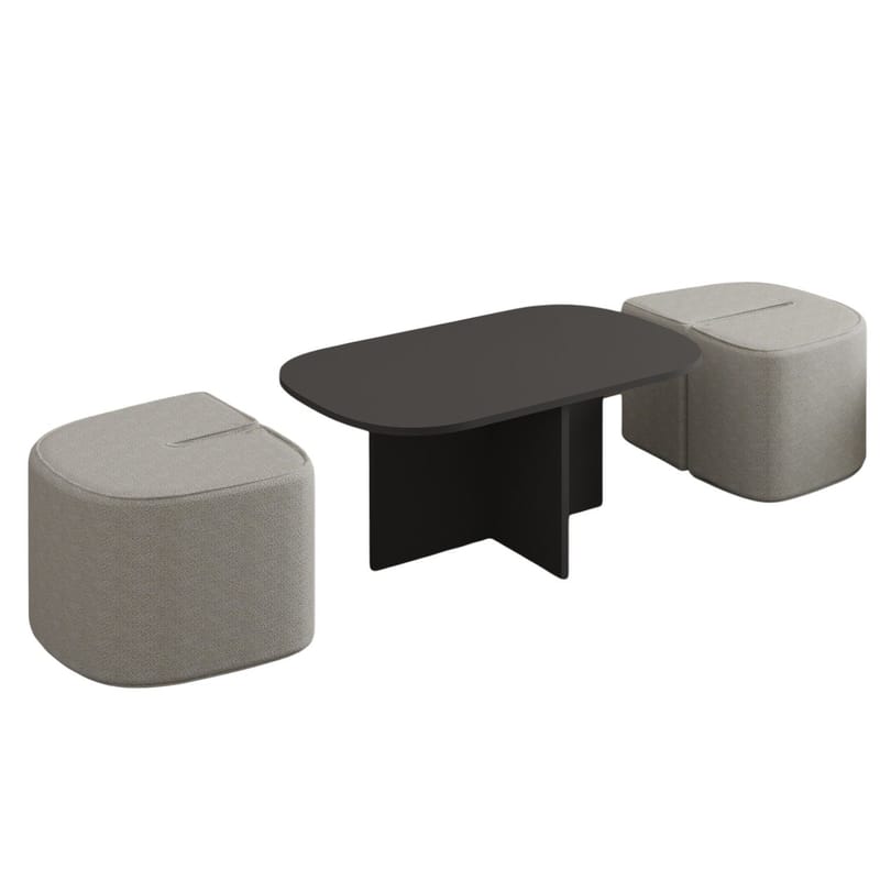 Hu sohvapöytäsetti 90x42,9x45 cm - Antrasiitti - Huonekalut - Pöytä & ruokailuryhmä - Sohvapöytä