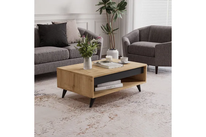 Hume Sohvapöytä 90 cm - Tammi - Huonekalut - Pöytä & ruokailuryhmä - Sohvapöytä