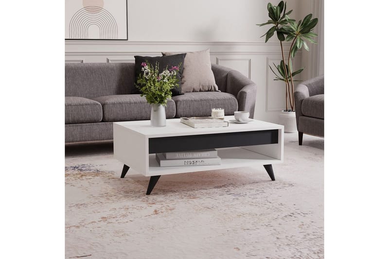 Hume Sohvapöytä 90 cm - Valkoinen - Huonekalut - Pöytä & ruokailuryhmä - Sohvapöytä