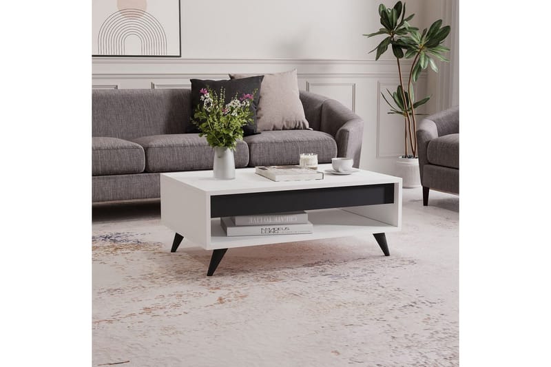 Hume Sohvapöytä 90 cm - Valkoinen - Huonekalut - Pöytä & ruokailuryhmä - Sohvapöytä