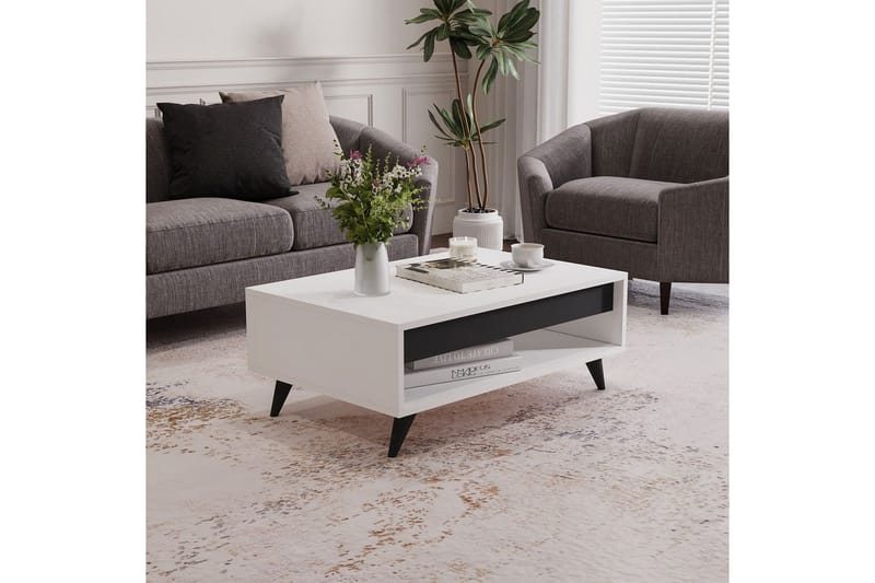 Hume Sohvapöytä 90 cm - Valkoinen - Huonekalut - Pöytä & ruokailuryhmä - Sohvapöytä