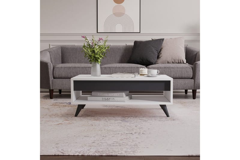 Hume Sohvapöytä 90 cm - Valkoinen - Huonekalut - Pöytä & ruokailuryhmä - Sohvapöytä