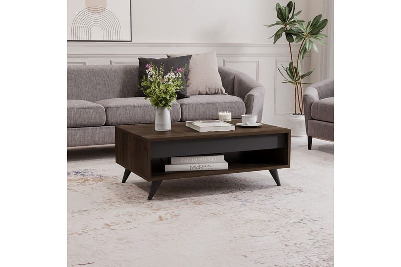 Hume Sohvapöytä 90 cm - Pähkinä - Huonekalut - Pöytä & ruokailuryhmä - Sohvapöytä