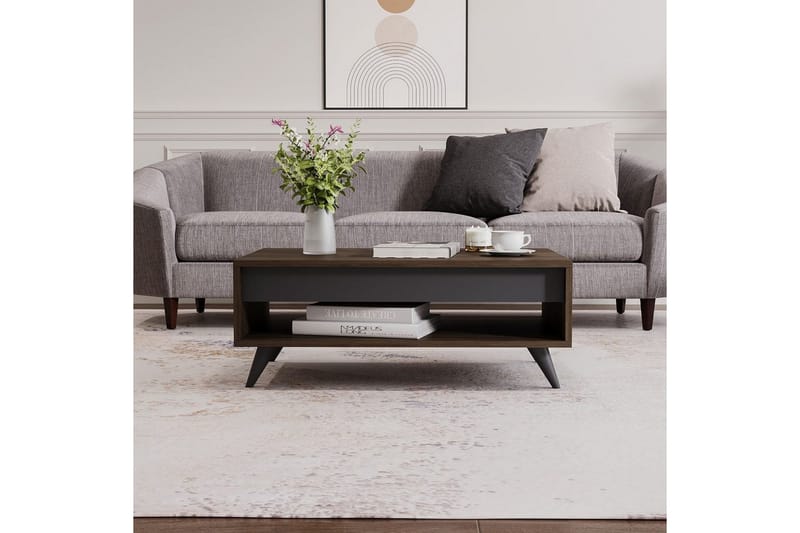 Hume Sohvapöytä 90 cm - Pähkinä - Huonekalut - Pöytä & ruokailuryhmä - Sohvapöytä