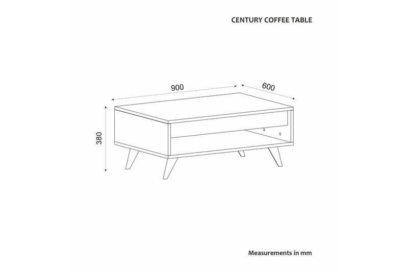 Hume Sohvapöytä 90 cm - Pähkinä - Huonekalut - Pöytä & ruokailuryhmä - Sohvapöytä