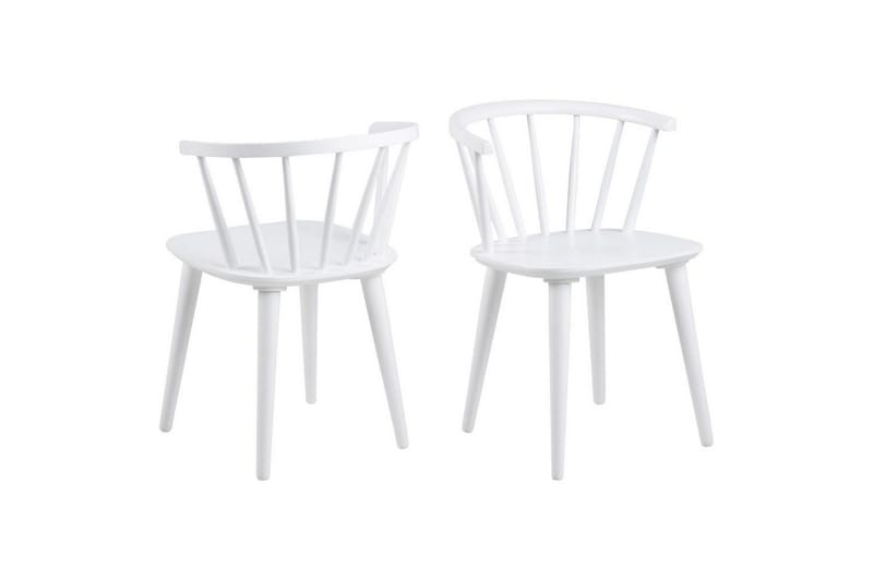 Ibiza Dining Group Pyöreä 110 Cm + 4 Ruokapöydän Tuolia - Valkoinen - Huonekalut - Pöytä & ruokailuryhmä - Ruokailuryhmä