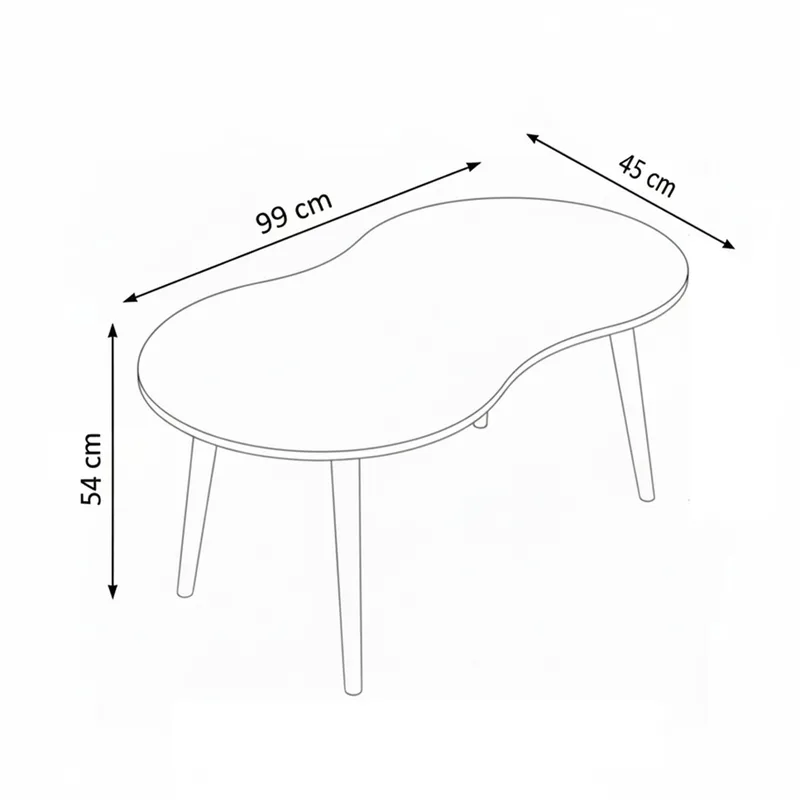 Indumati sohvapöytä 99 cm - Huonekalut - Pöytä & ruokailuryhmä - Sohvapöytä