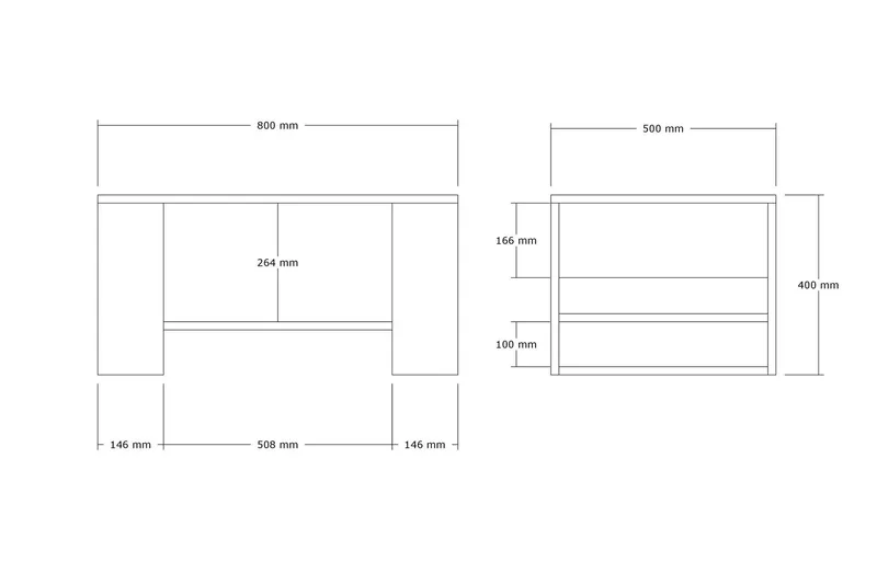 Iris Sohvapöytä 80 cm Beige - Beige - Huonekalut - Pöytä & ruokailuryhmä - Sohvapöytä