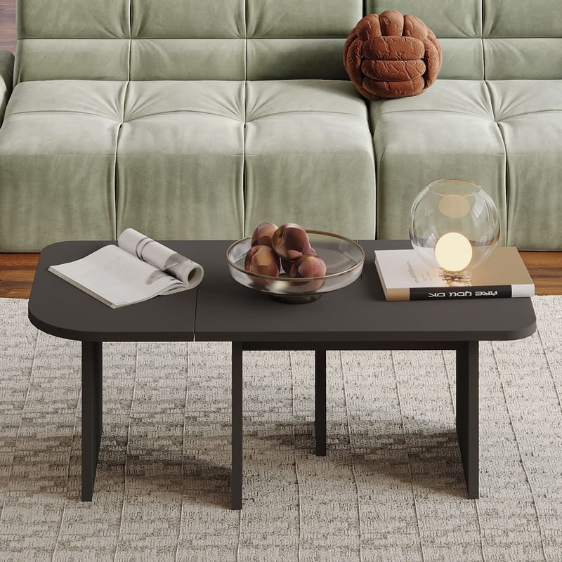 Iris sohvapöytäsetti 90x35x45 cm - Antrasiitti - Huonekalut - Pöytä & ruokailuryhmä - Sohvapöytä