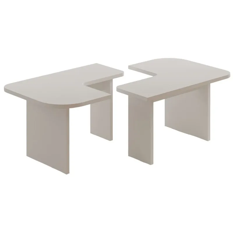 Iris sohvapöytäsetti 90x35x45 cm - Valkoinen - Huonekalut - Pöytä & ruokailuryhmä - Sohvapöytä