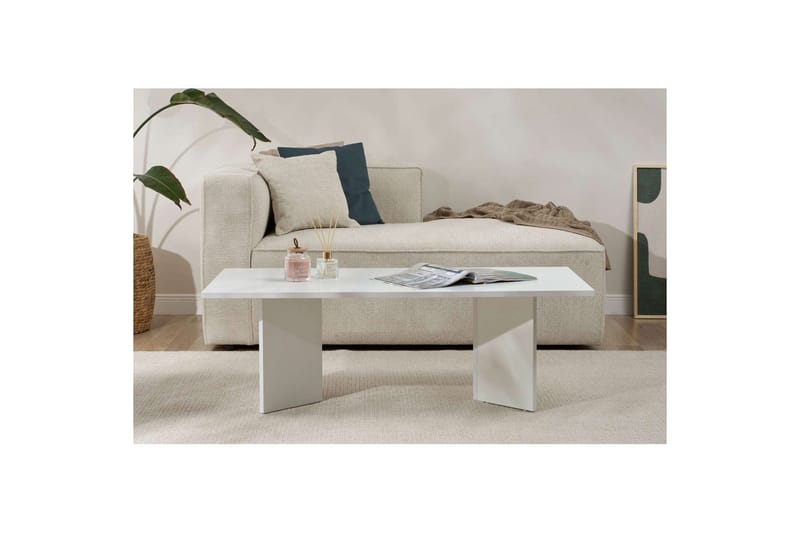 Isami Sohvapöytä 119 cm - Valkoinen - Huonekalut - Pöytä & ruokailuryhmä - Sohvapöytä