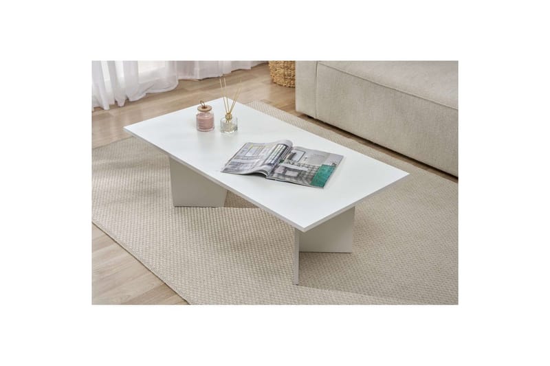 Isami Sohvapöytä 119 cm - Valkoinen - Huonekalut - Pöytä & ruokailuryhmä - Sohvapöytä