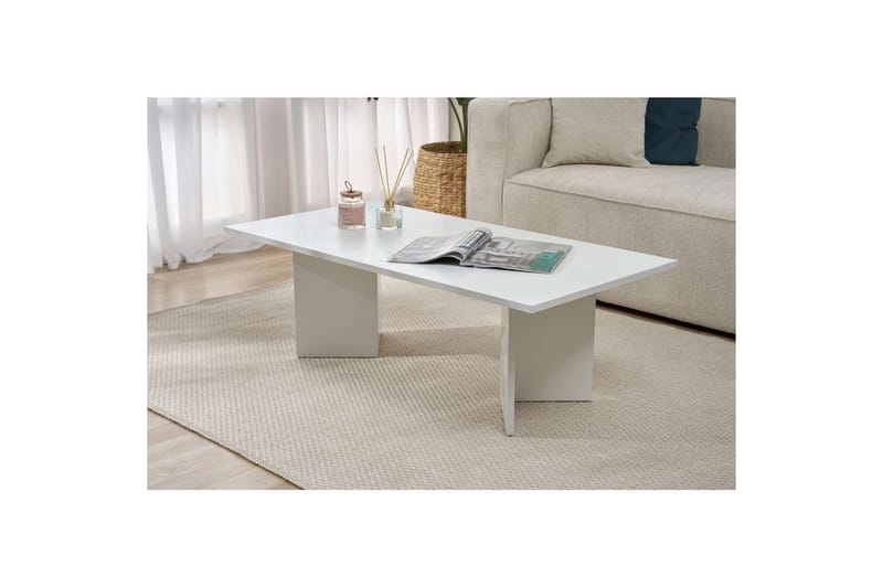 Isami Sohvapöytä 119 cm - Valkoinen - Huonekalut - Pöytä & ruokailuryhmä - Sohvapöytä