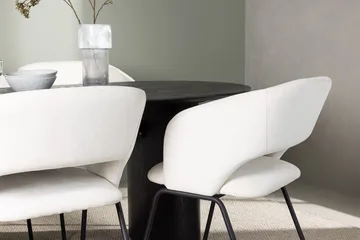 Isolde-ruokapöytä 180x90 cm ja 4 Day-ruokatuolia - Huonekalut - Pöytä & ruokailuryhmä - Ruokailuryhmä