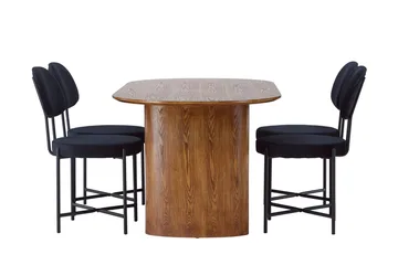 Isolde-ruokapöytä 180x90 cm ja 4 Stella-ruokatuolia - Huonekalut - Pöytä & ruokailuryhmä - Ruokailuryhmä