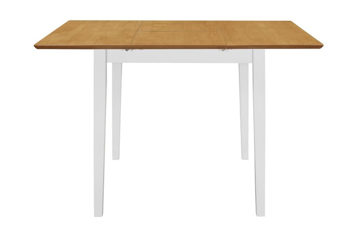 Jatkettava ruokapöytä valkoinen (80-120)x80x74 cm MDF - Valkoinen - Ruokapöydät & keittiön pöydät