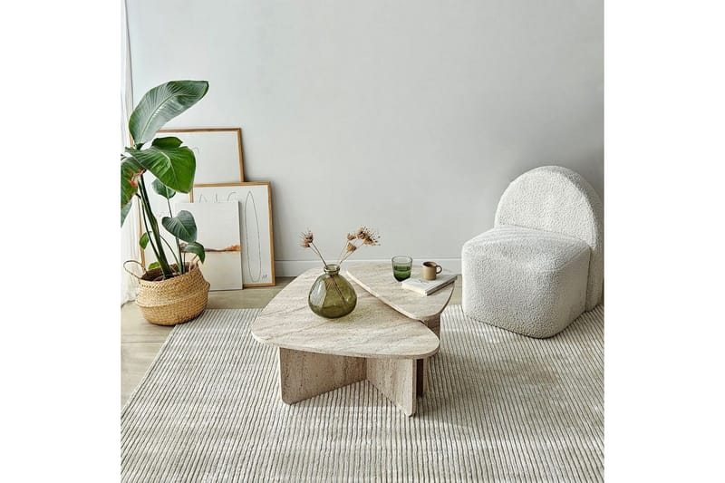 Jewa Sohvapöytä 90 cm - Beige - Huonekalut - Pöytä & ruokailuryhmä - Sohvapöytä