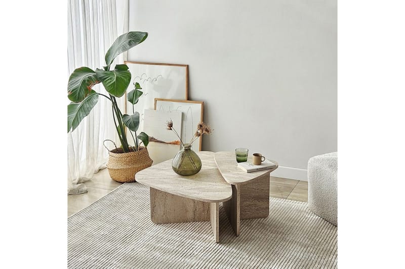 Jewa Sohvapöytä 90 cm - Beige - Huonekalut - Pöytä & ruokailuryhmä - Sohvapöytä