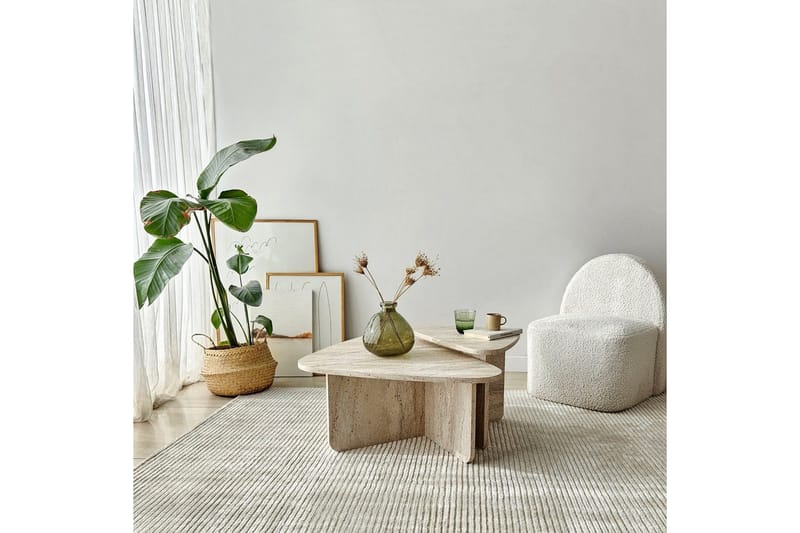 Jewa Sohvapöytä 90 cm - Beige - Huonekalut - Pöytä & ruokailuryhmä - Sohvapöytä