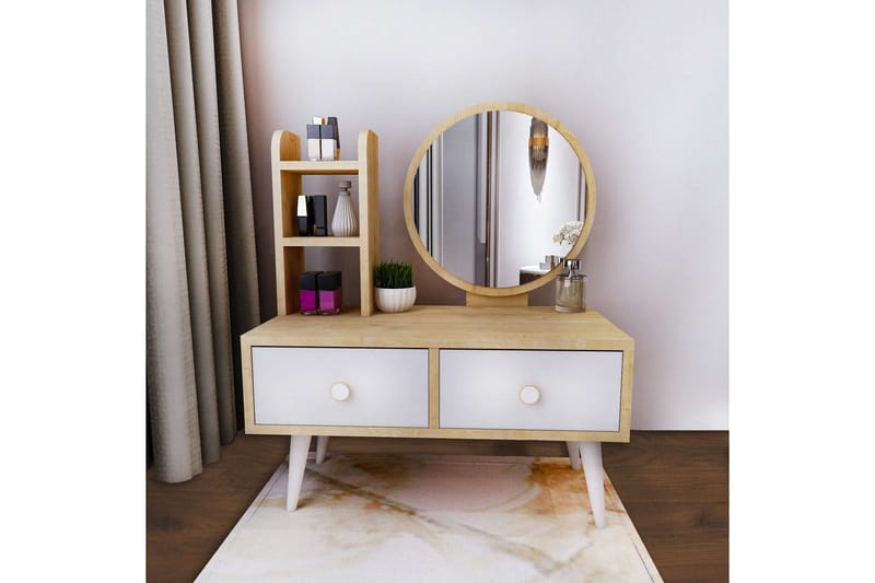 Jorvan Kampauspöytä 70 cm - Valkoinen/Sininen - Huonekalut - Pöytä & ruokailuryhmä - Meikki- & kampauspöydät