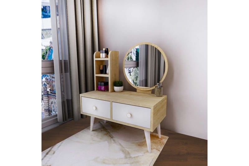 Jorvan Kampauspöytä 70 cm - Valkoinen/Sininen - Huonekalut - Pöytä & ruokailuryhmä - Meikki- & kampauspöydät