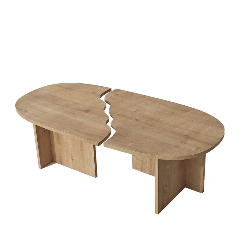 Jorvis sohvapöytä 120 cm ovaali, Safiiri Tammi
