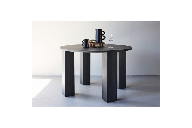 Juno Ruokapöytä 120 Cm - Musta - Huonekalut - Pöytä & ruokailuryhmä - Ruokapöydät & keittiön pöydät