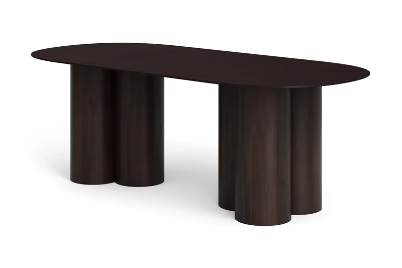 Juno Ruokapöytä 220×100 cm - Savustettu tammi - Huonekalut - Pöytä & ruokailuryhmä - Ruokapöydät & keittiön pöydät