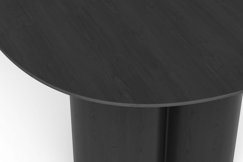 Juno Ruokapöytä Ovaali 220×100 cm Viilu - Mustaksi petsattu tammi - Huonekalut - Pöytä & ruokailuryhmä - Ruokapöydät & keittiön pöydät