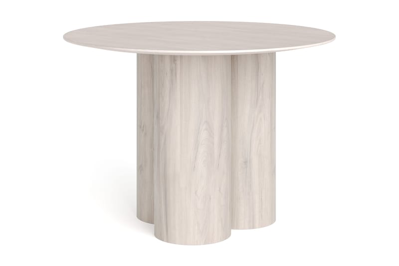 Juno Pyöreä Ruokapöytä Ø110 cm, Valkopesu