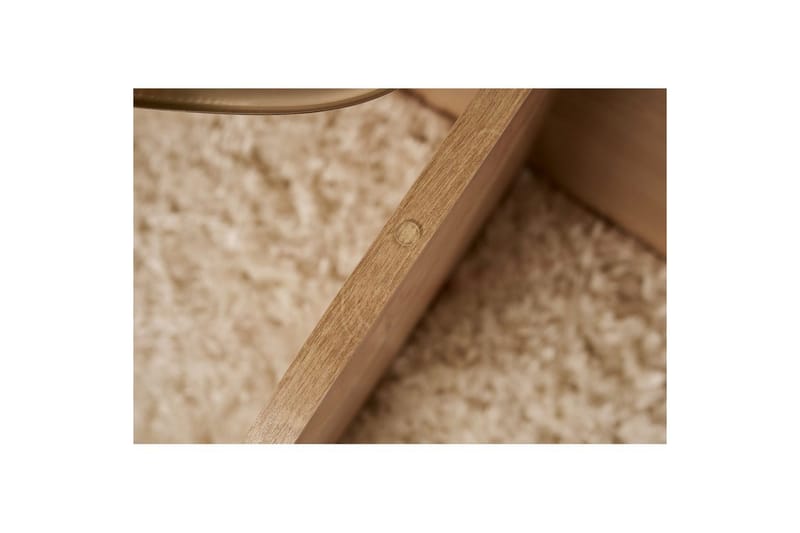 Kahvipöytä Aeris 75 cm Lasilevyllä - Safiiritammi / Läpinäkyvä - Huonekalut - Pöytä & ruokailuryhmä - Sohvapöytä