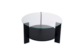 Kahvipöytä Clara 75 cm Lasilevyllä