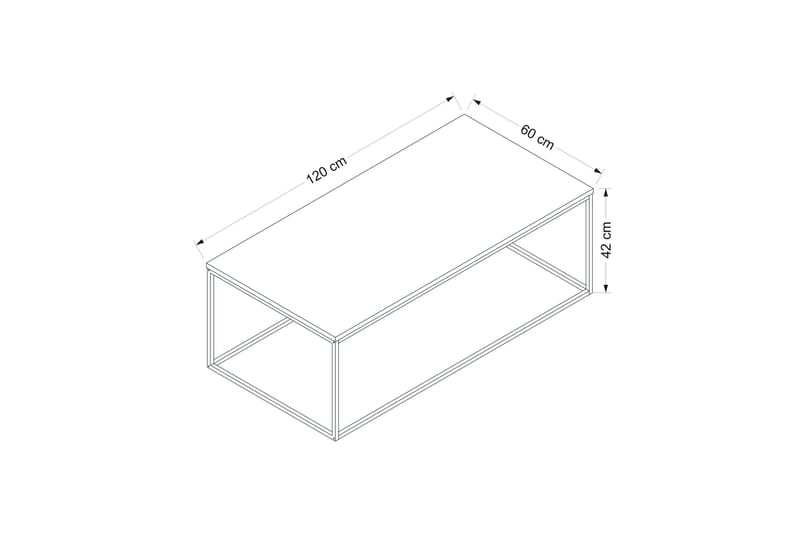 Kambuku Sohvapöytä 120 cm - Antrasiitti - Huonekalut - Pöytä & ruokailuryhmä - Sohvapöytä