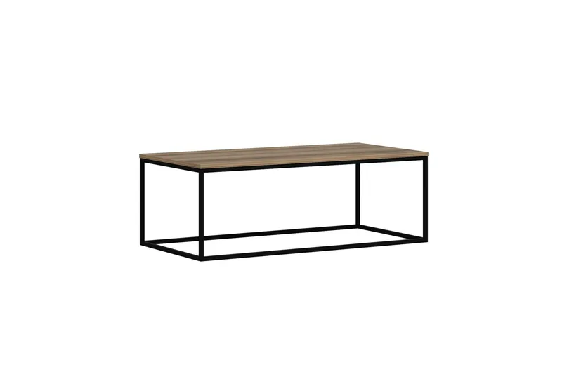 Kambuku suorakaiteen muotoinen pähkinä sohvapöytä 120 cm puuta, Ruskea