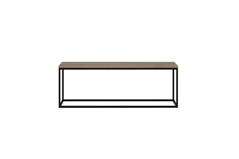 Kambuku suorakaiteen muotoinen pähkinä sohvapöytä 120 cm puuta - Ruskea - Huonekalut - Pöytä & ruokailuryhmä - Sohvapöytä