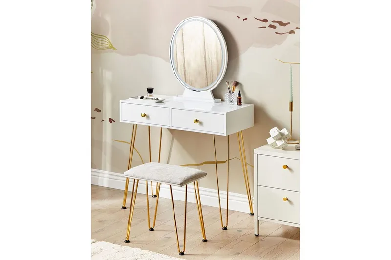 Kampauspöytä Caen - Huonekalut - Pöytä & ruokailuryhmä - Meikki- & kampauspöydät