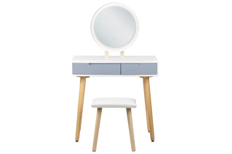 Kampauspöytä Josselin - Huonekalut - Pöytä & ruokailuryhmä - Meikki- & kampauspöydät - Meikkipöytä valolla