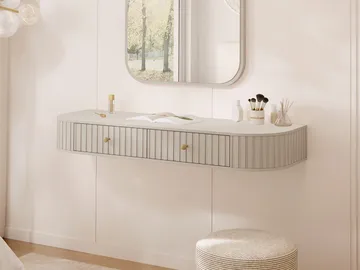 kampauspöytä Kampauspöytä SEPIROZ 2S beige - Huonekalut - Pöytä & ruokailuryhmä - Meikki- & kampauspöydät
