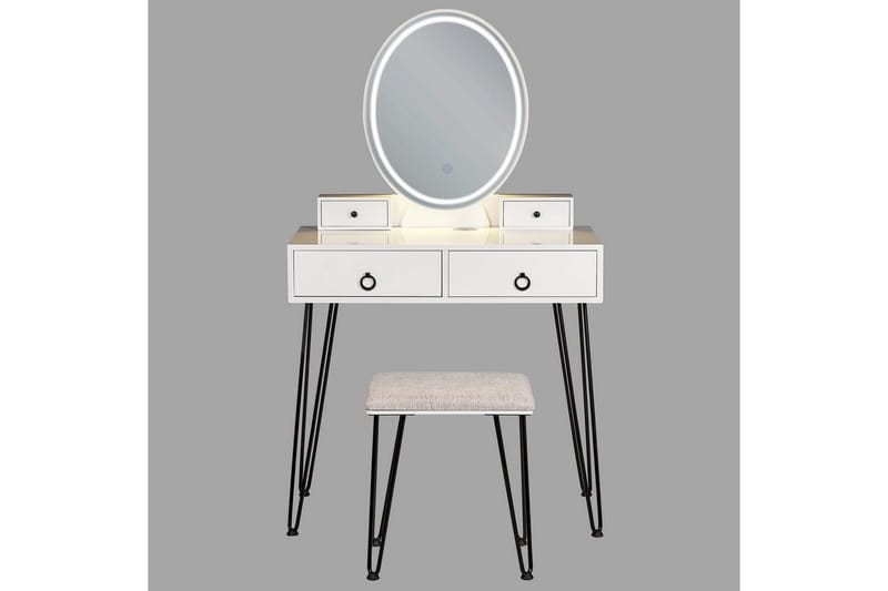 Kampauspöytä Soye - Huonekalut - Pöytä & ruokailuryhmä - Meikki- & kampauspöydät - Meikkipöytä valolla