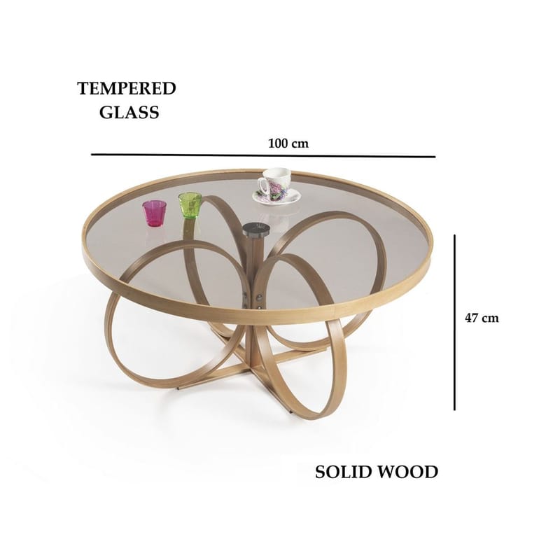 Kashiwa Sohvapöytä 100 cm - Luonnonväri - Huonekalut - Pöytä & ruokailuryhmä - Sohvapöytä