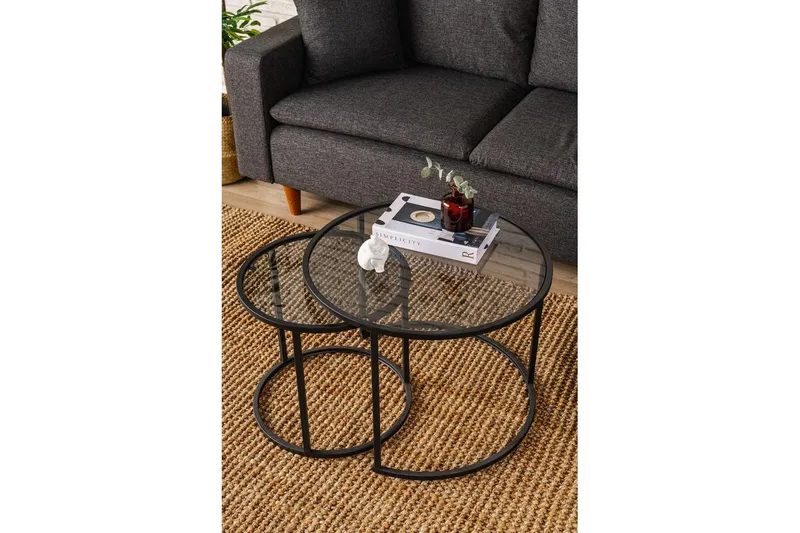 Kashiwa Sohvapöytä 60 cm - Musta - Huonekalut - Pöytä & ruokailuryhmä - Apupöytä & sivupöytä - Sarjapöytä