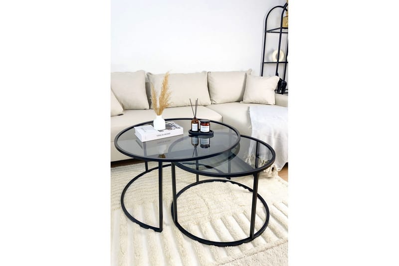 Kashiwa Sohvapöytä 80 cm - Musta - Huonekalut - Pöytä & ruokailuryhmä - Sohvapöytä