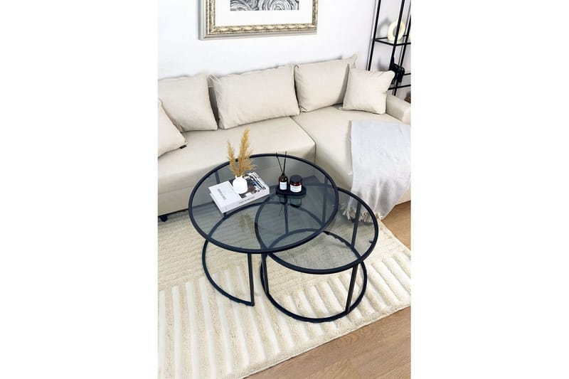 Kashiwa Sohvapöytä 80 cm - Musta - Huonekalut - Pöytä & ruokailuryhmä - Sohvapöytä