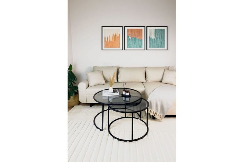 Kashiwa Sohvapöytä 80 cm - Musta - Huonekalut - Pöytä & ruokailuryhmä - Sohvapöytä