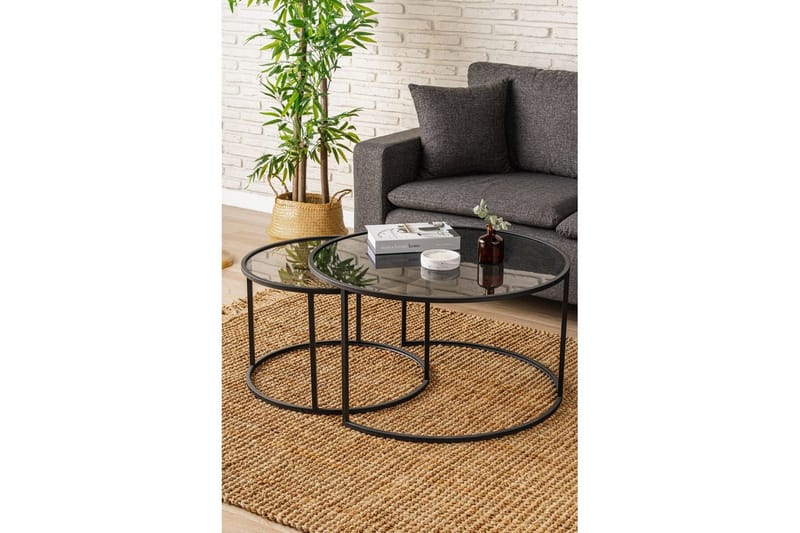 Kashiwa Sohvapöytä 80 cm - Musta - Huonekalut - Pöytä & ruokailuryhmä - Sohvapöytä